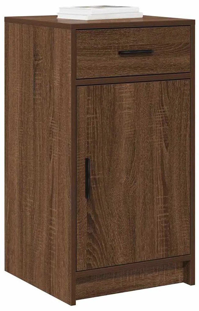 vidaXL Πλαϊνό γραφείο Καφέ δρυς 40 x 40.5 x 75 εκ Επεξεργασμένο ξύλο