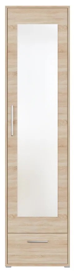 Ντουλάπα Murrieta G100, Sonoma οξιά, 193x48x40cm, Πόρτες ντουλάπας: Με μεντεσέδες