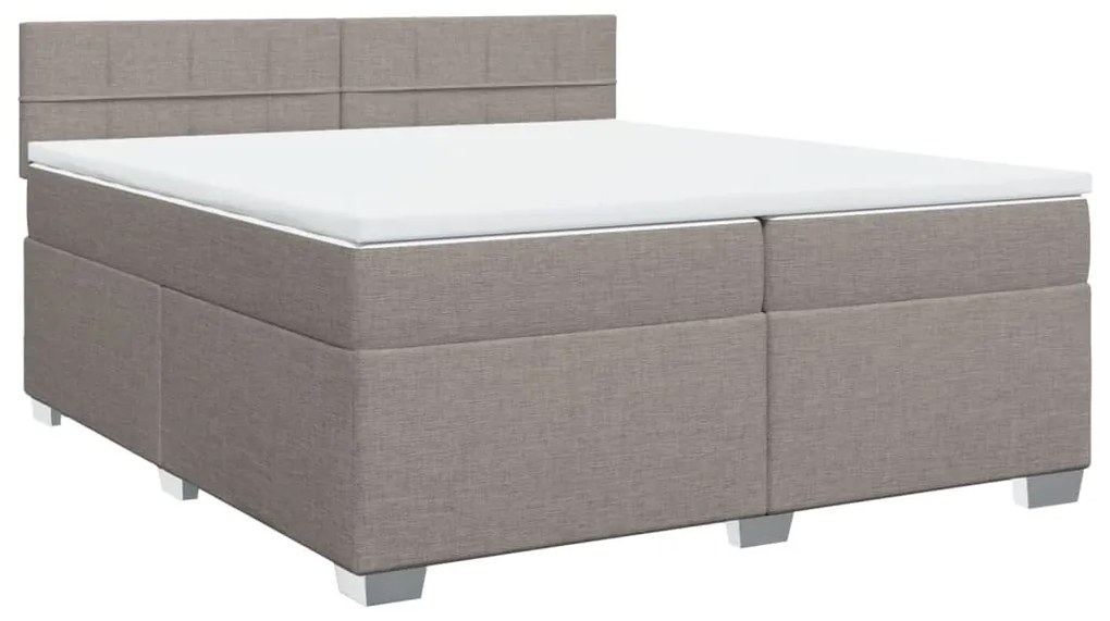 ΚΡΕΒΑΤΙ BOXSPRING ΜΕ ΣΤΡΩΜΑ TAUPE 200X200 ΕΚ. ΥΦΑΣΜΑΤΙΝΟ 3285999