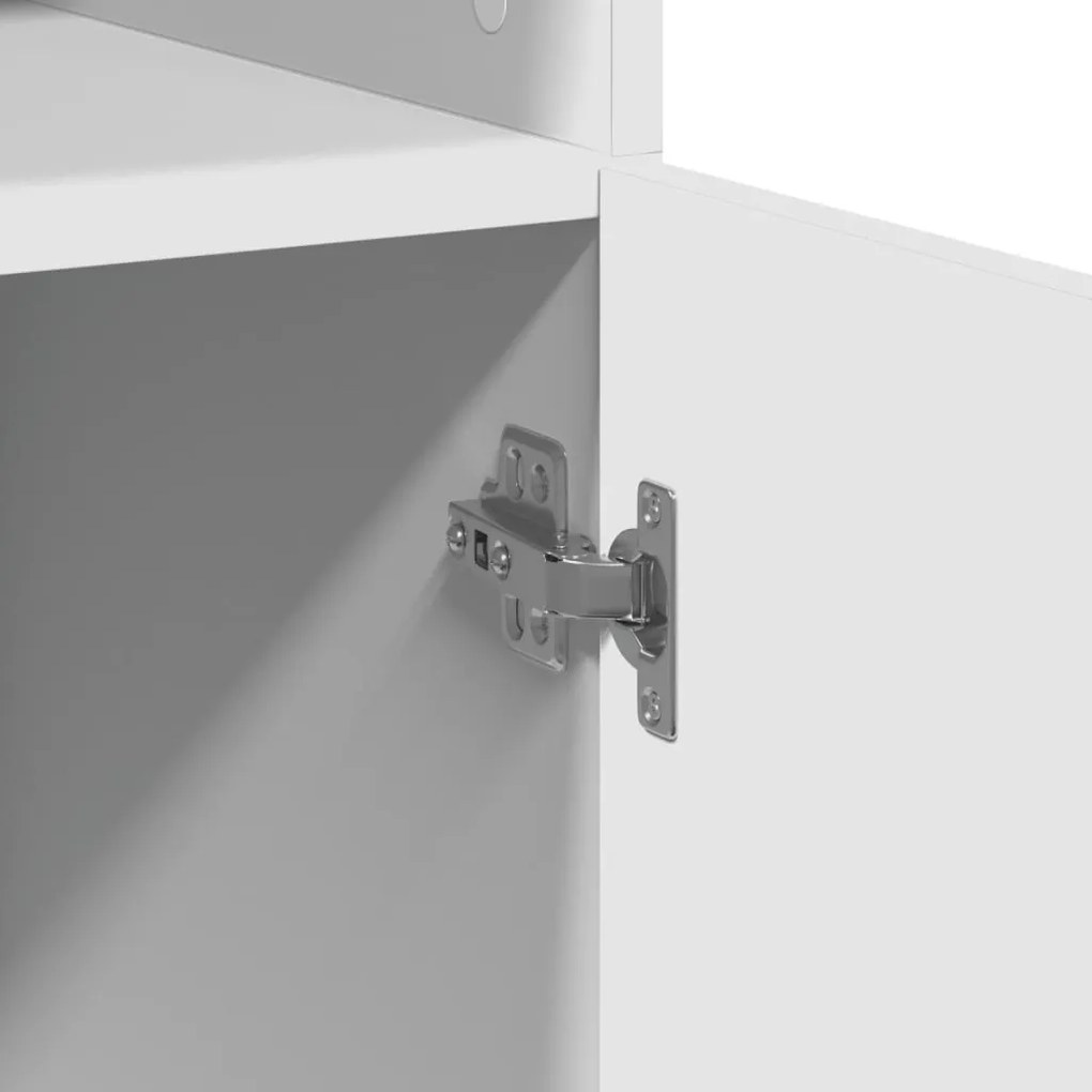 vidaXL Ντουλάπι Λευκό 80x42,5x185 εκ. από Επεξεργασμένο Ξύλο