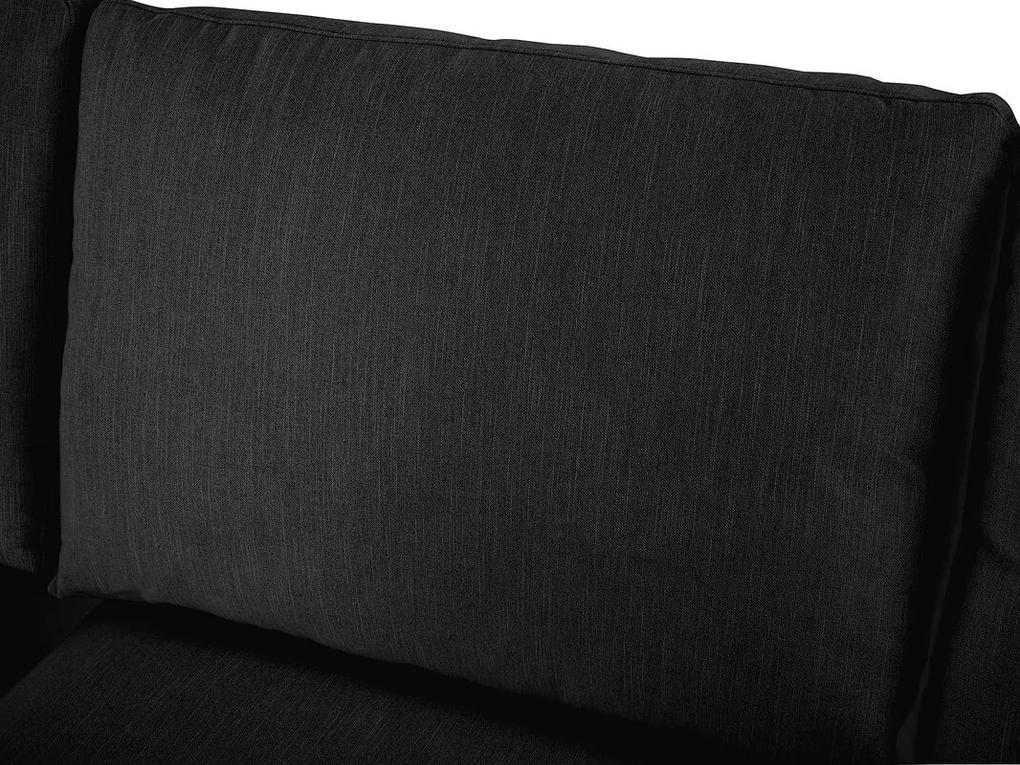 Γωνιακός Καναπές Seattle 178, Μαύρο, Ασημί, 325x213x88cm, Πόδια: Μέταλλο | Epipla1.gr