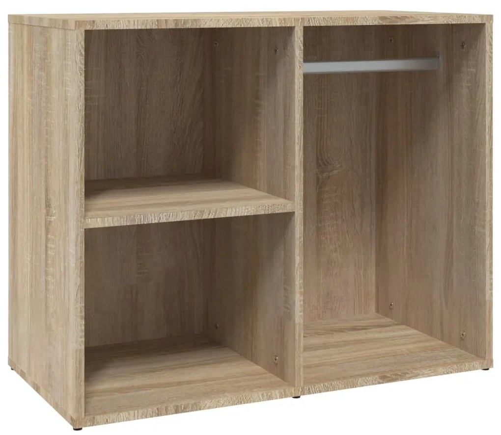 vidaXL Ντουλάπι Γυαλιστερό Sonoma Δρυς 80x40x65εκ.Επεξεργασμένο Ξύλο