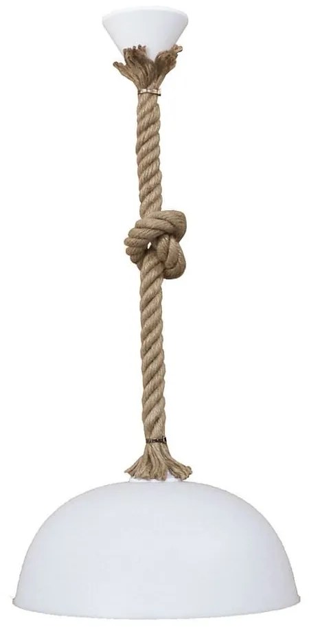 Φωτιστικό Οροφής Sfera/30 31-1056 1L Rope Ut-White Heronia Plastic