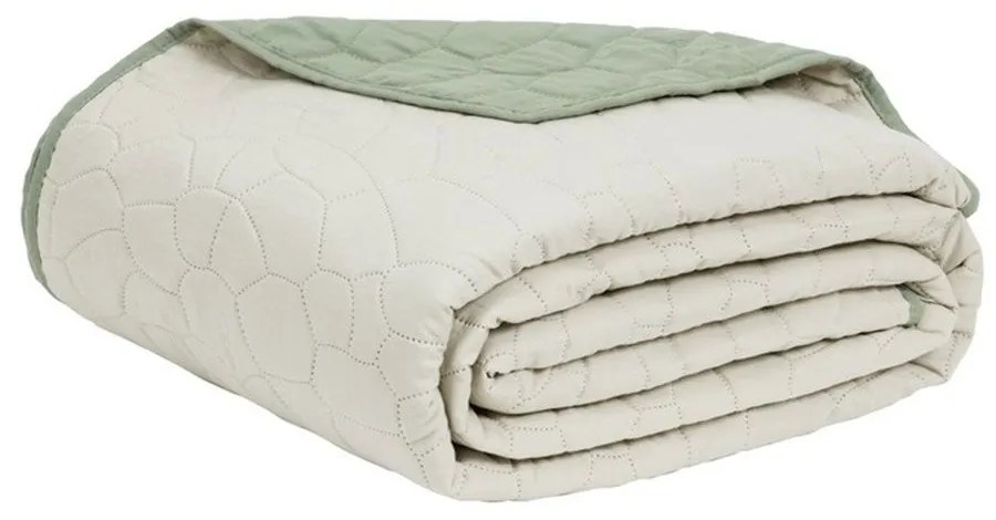 Κουβερλί Nala Wild Beige - Green Nima Μονό 160x240cm Microfiber