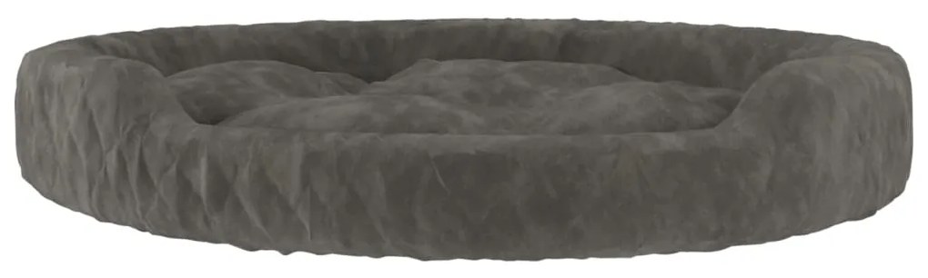 vidaXL Κρεβάτι Σκύλου Σκούρο Γκρι 90 x 70 x 23 εκ. Βελουτέ
