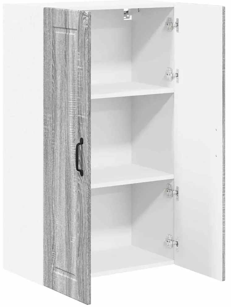 vidaXL Ντουλάπα Κουζίνας με ράφι Γκρίζο Σονομα 60 x 31 x 100 εκ.