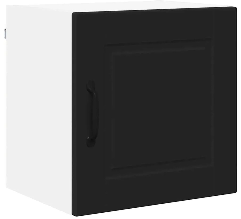 vidaXL Ντουλάπα Κουζίνας με ράφι με πόρτα 2 pcs Μαύρο 40 x 31 x 40 εκ.