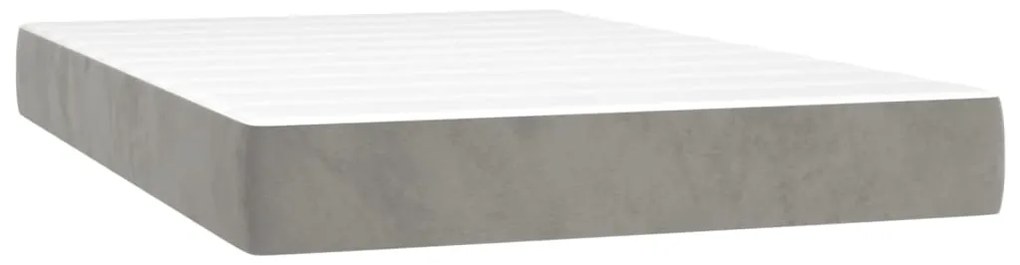 ΚΡΕΒΑΤΙ BOXSPRING ΜΕ ΣΤΡΩΜΑ ΑΝΟΙΧΤΟ ΓΚΡΙ 120X200 ΕΚ. ΒΕΛΟΥΔΙΝΟ 3142893