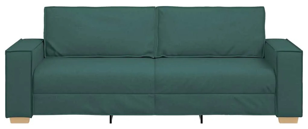 vidaXL Καναπές Σκούρο Πράσινο 220 x 78 x 84 εκ. ύφασμα