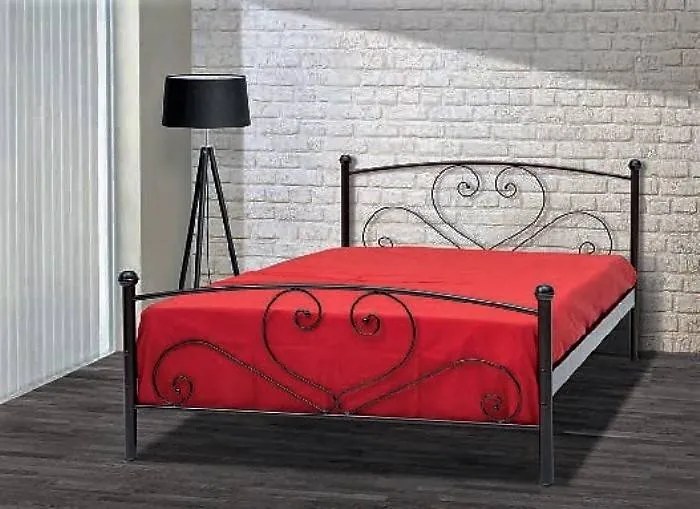 Κρεβάτι  ΚΑΛΥΜΝΟΣ1 για στρώμα 160χ200 υπέρδιπλο με επιλογές χρωμάτων