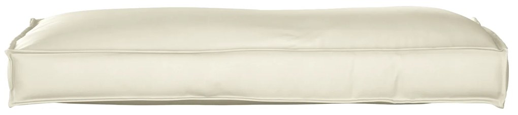 vidaXL Μαξιλάρι Πλάτης Κρεμ 120x40x12 εκ. Υφασμάτινο