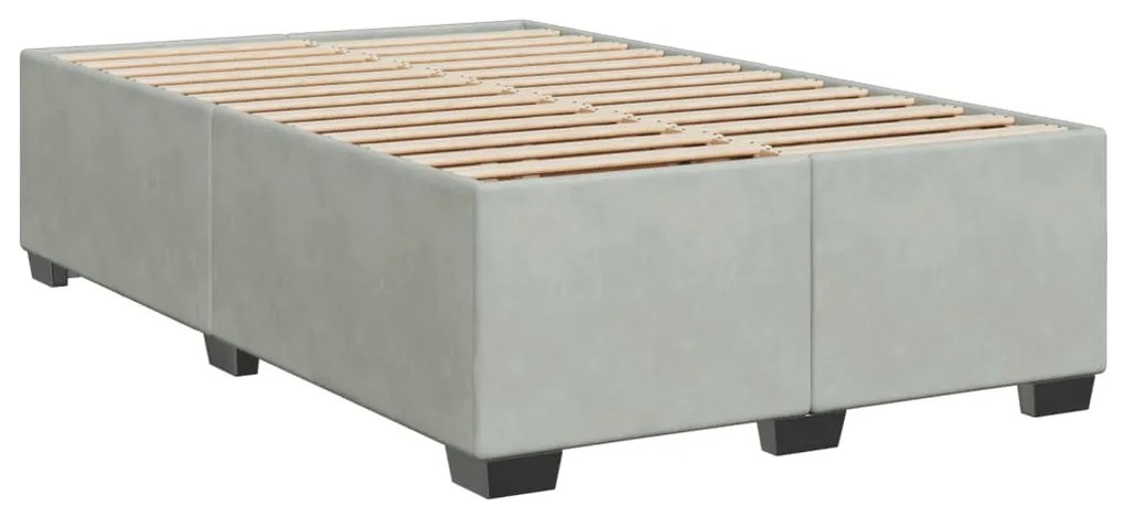 ΚΡΕΒΑΤΙ BOXSPRING ΜΕ ΣΤΡΩΜΑ ΑΝΟΙΧΤΟ ΓΚΡΙ 120X190 ΕΚ. ΒΕΛΟΥΔΙΝΟ 3290864