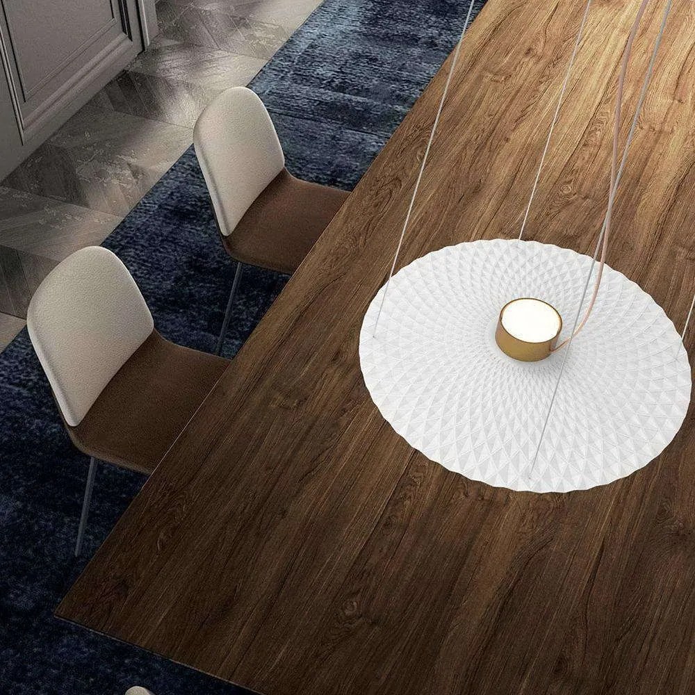 Φωτιστικό Οροφής Ledy/B 9986 Φ50x30/100cm White-Gold Sikrea Metal,Aluminum