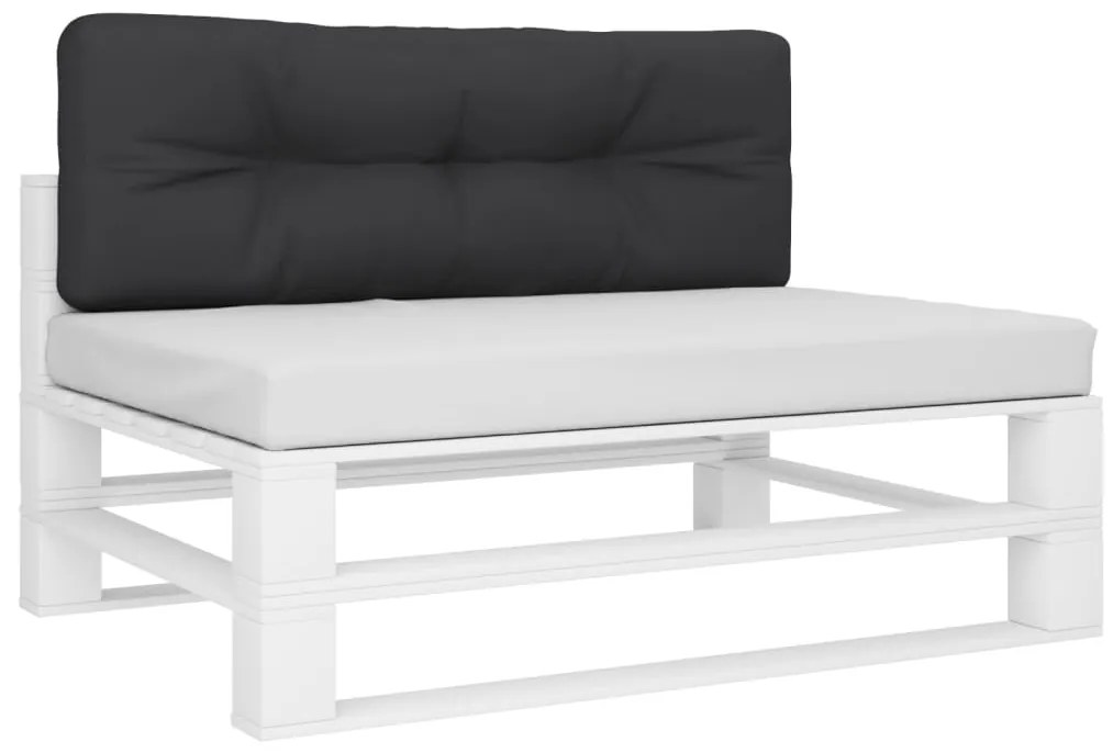 vidaXL Μαξιλάρι Παλέτας Μαύρο 120 x 40 x 12 εκ. Υφασμάτινο