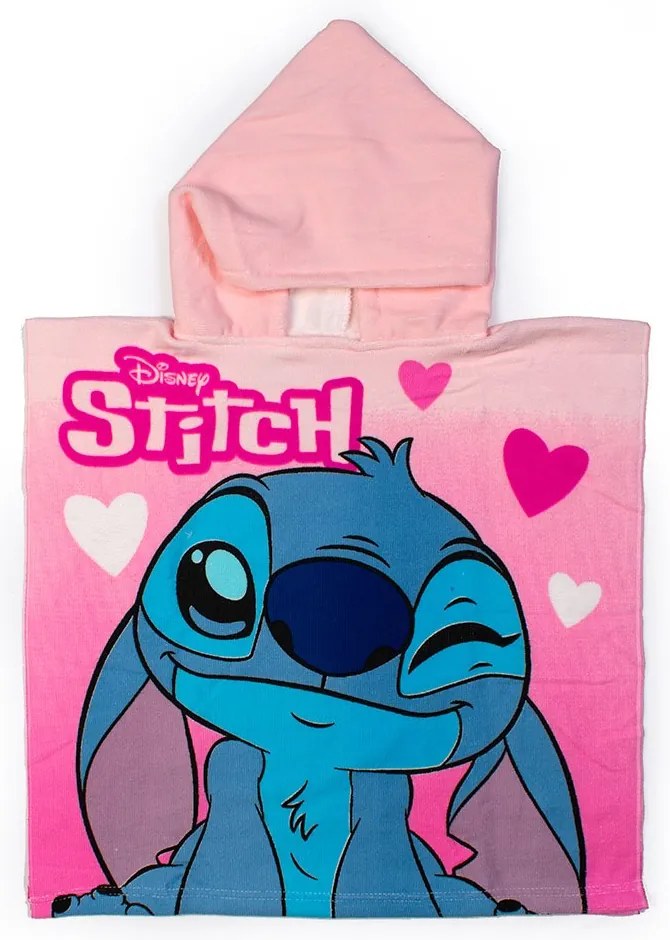Πόντσο Θαλάσσης Disney Lilo &amp; Stitch 39 Quick Dry Coral DimCol