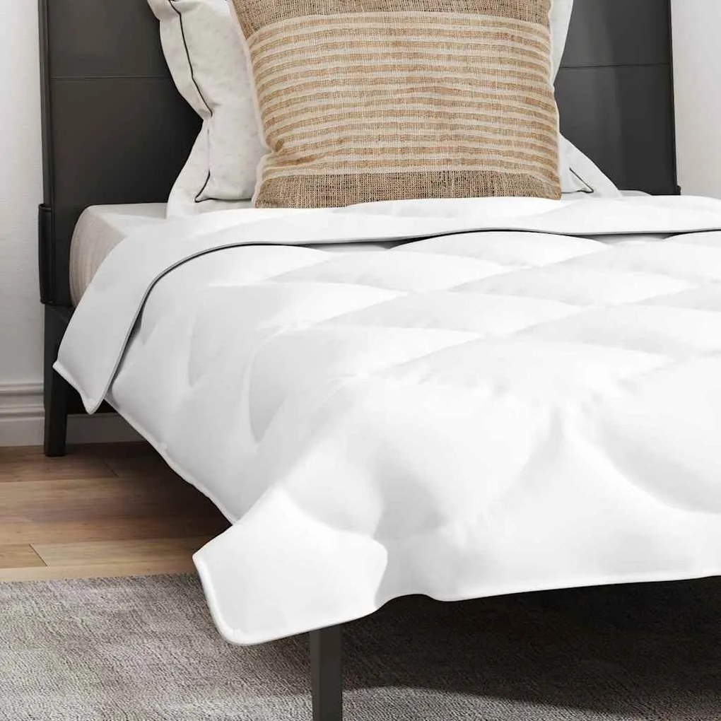 vidaXL Διπλό με Μαξιλάρι 2 pcs Λευκό 135 x 220 εκ. Μικροΐνες