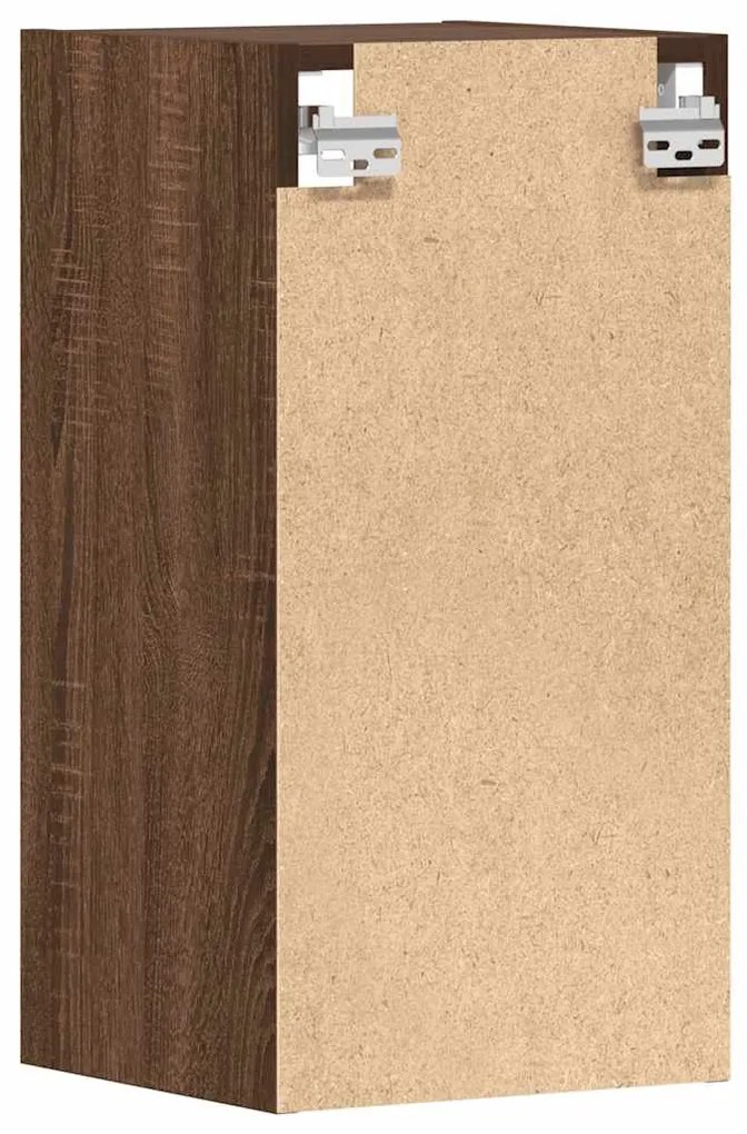 κρεμαστό ντουλάπι καφέ δρυς 30x29,5x60 cm Ξύλινη κατασκευή - Καφέ