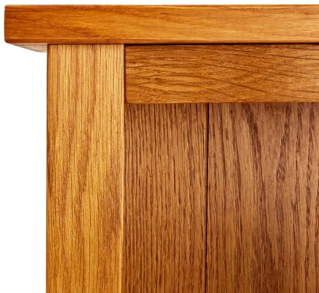Βιβλιοθήκη με 7 Επίπεδα 60x22x200 εκ. από Μασίφ Ξύλο Δρυός 331743
