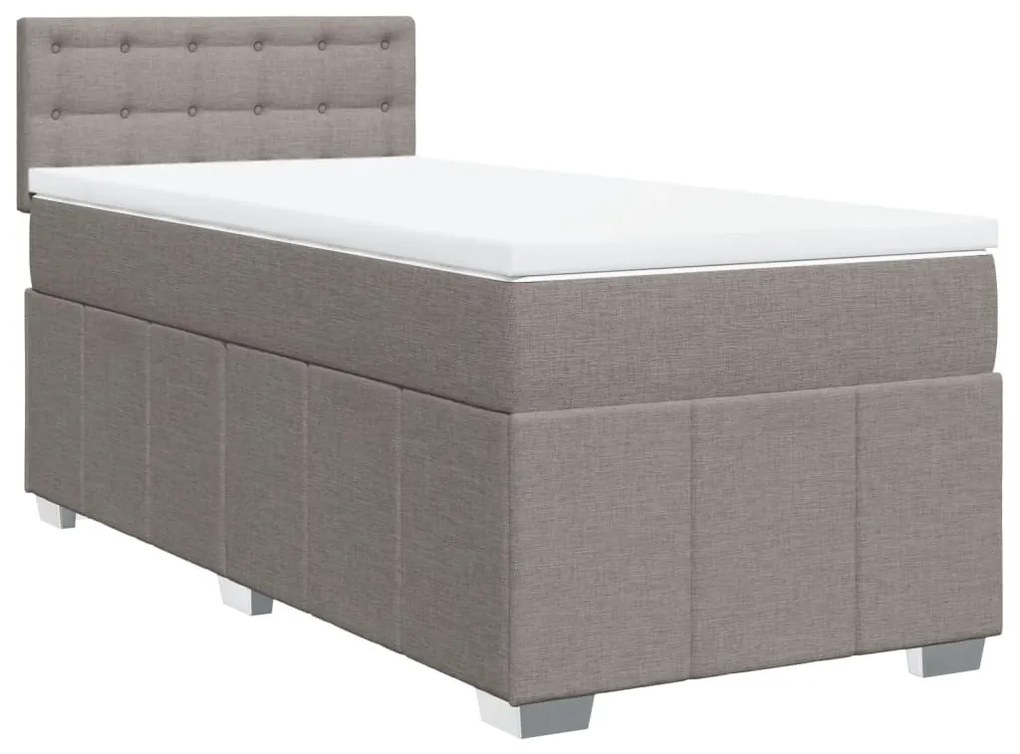 ΚΡΕΒΑΤΙ BOXSPRING ΜΕ ΣΤΡΩΜΑ TAUPE 100 X 200 ΕΚ. ΥΦΑΣΜΑΤΙΝΟ 3289297