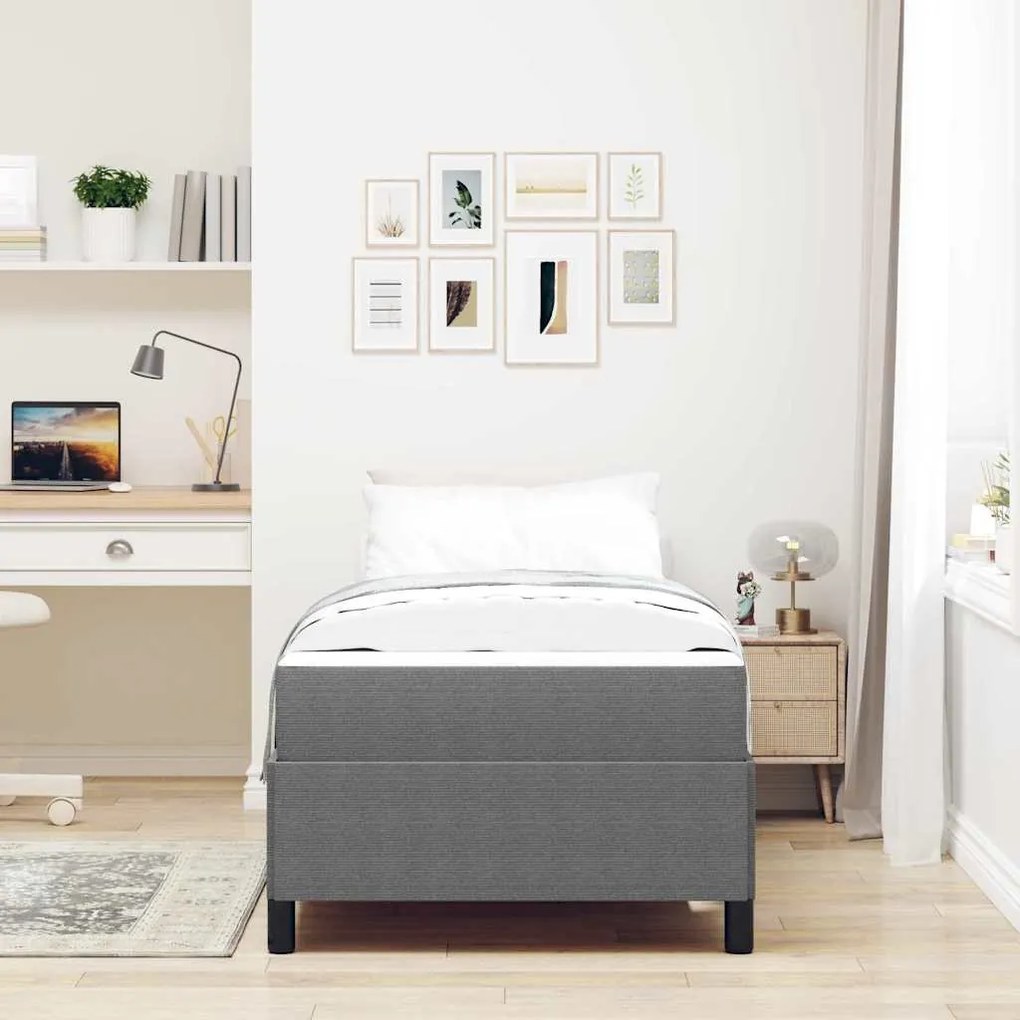 vidaXL Σκελετός Κρεβατιού Ανοιχτό γκρι 80 x 200 cm Βελούδο