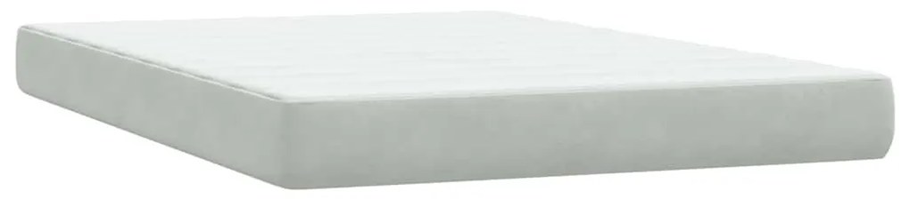 ΚΡΕΒΑΤΙ BOXSPRING ΜΕ ΣΤΡΩΜΑ ΑΝΟΙΧΤΟ ΓΚΡΙ 140X220 ΕΚ. ΒΕΛΟΥΔΙΝΟ 3317217