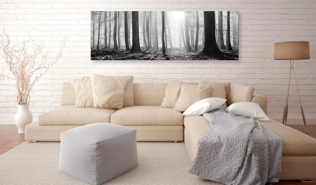 Πίνακας - Black and White Forest 135x45