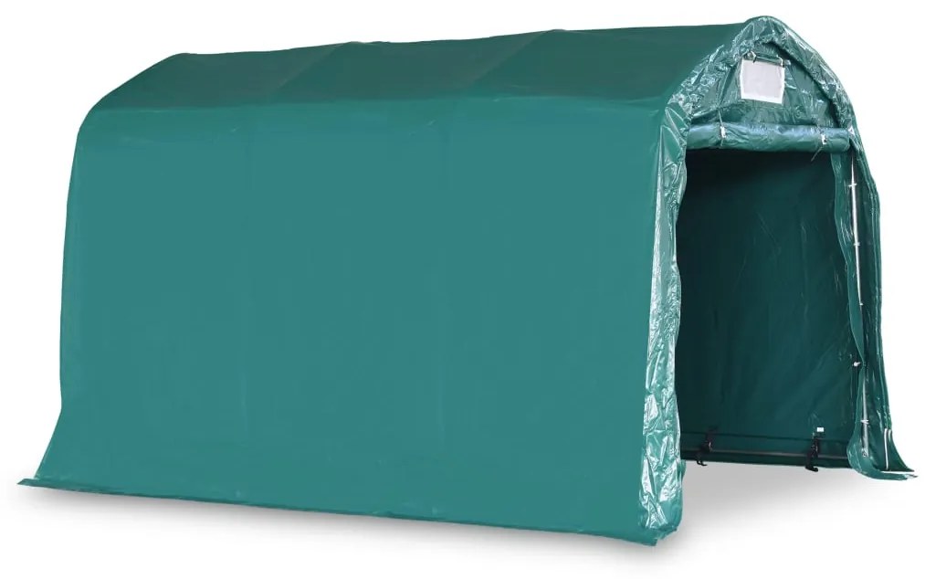 vidaXL Κιόσκι Γκαράζ Πράσινο 2,4 x 3,6 μ. από PVC