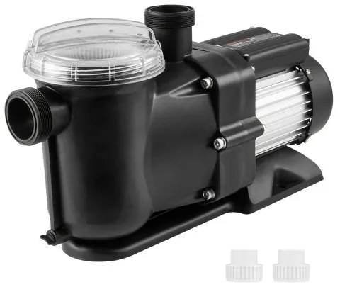 VEVOR Above Ground Swimming Pool Pump, 1500W/2.0HP, 115G PM Single Speed Swimming Pool Pump, Speed 2850RPM, Lift Head Pool Pump 15m Max. with Filter Basket, for Above Ground Swimming Pools, Spas