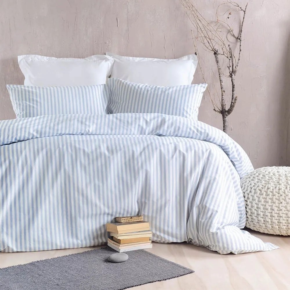 Σεντόνια Eloise (Σετ 4τμχ) Light Blue Ρυθμός King Size 270x290cm 100% Βαμβάκι