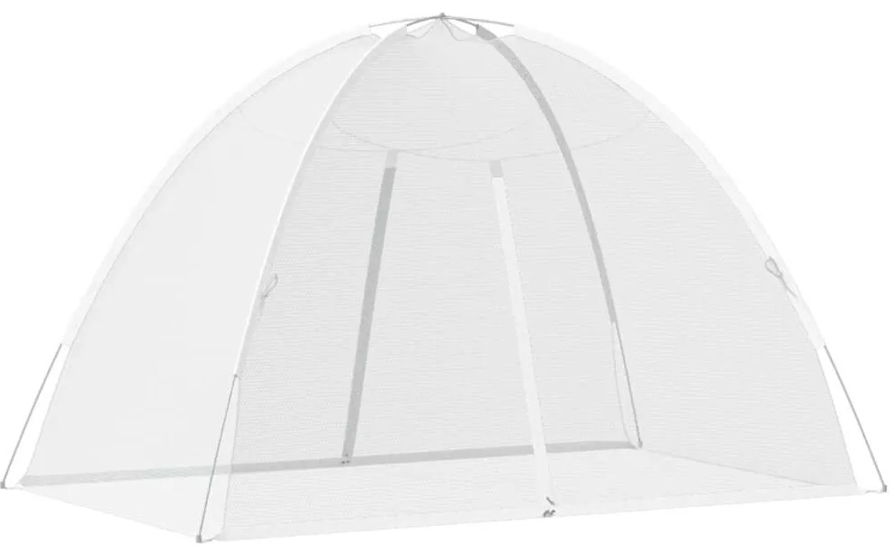 vidaXL Κουνουπιέρα Mongolia με Πόρτες 200 Δίχτυ Λευκό 200x120x130 εκ.