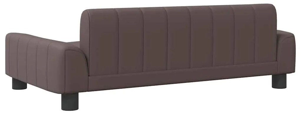 vidaXL Καναπές Παιδικός Καφέ 90 x 53 x 30 εκ. από Συνθετικό Δέρμα
