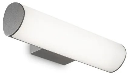 Απλίκα Φωτιστικό Τοίχου LED 9,5W Ανθρακί ΙΡ44 4000Κ Etere 172408 Ideal Lux 172408