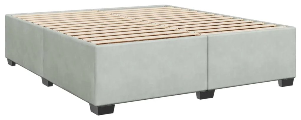 ΚΡΕΒΑΤΙ BOXSPRING ΜΕ ΣΤΡΩΜΑ ΑΝΟΙΧΤΟ ΓΚΡΙ 200X200 ΕΚ. ΒΕΛΟΥΔΙΝΟ 3288696