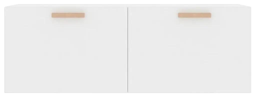 Ντουλάπι Γυαλιστερό λευκό100x36,5x35 εκ. από Επεξεργασμένο Ξύλο - Λευκό