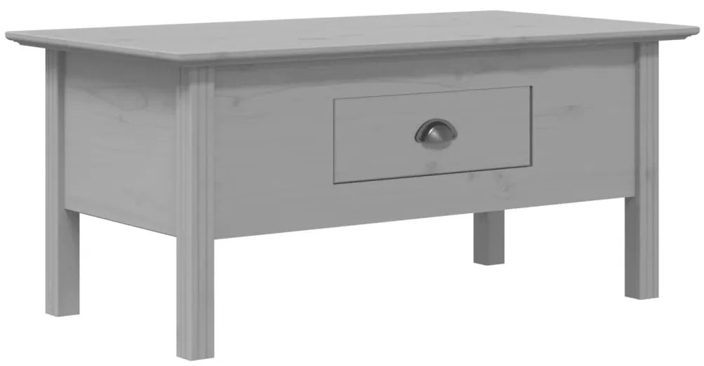 vidaXL Τραπέζι Σαλονιού BODO Γκρι 100x55x46 εκ. Μασίφ Ξύλο Πεύκου