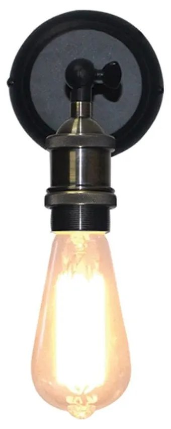 Φωτιστικό Τοίχου - Απλίκα 77-2160 KS2048W-1BK Magnum Bronze Homelighting Metal