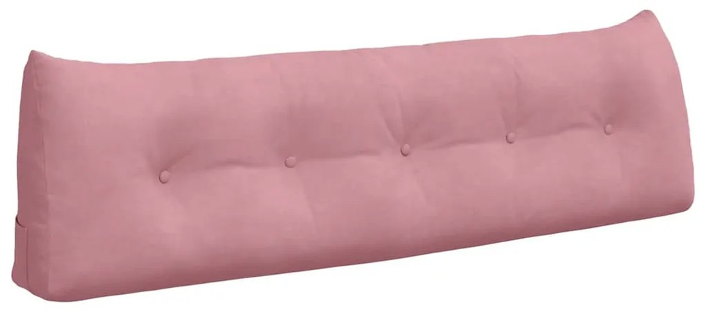 vidaXL Μαξιλάρι Πλάτης Ροζ 160 x 24 x 50 εκ Βελούδο