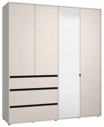 ΝΤΟΥΛΑΠΑ CORBETT 4K3F1O h211 CASHMERE/ΜΑΥΡΟ ΜΑΤ ΧΡΩΜΑ 183x55x211εκ 11014287
