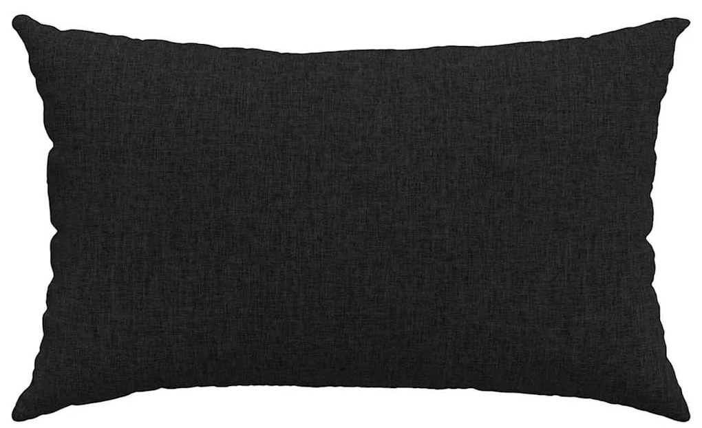 vidaXL Μαξιλάρι Καναπέ 2 pcs Μαύρο 50 x 30 cm ύφασμα