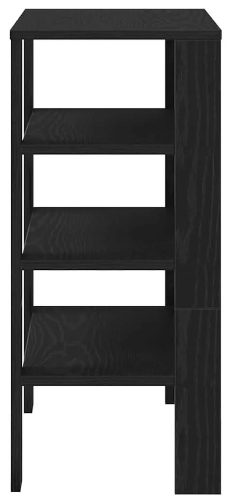 Ράφι παπουτσιών Μαύρο 61x32x70 cm Κατασκευασμένο ξύλο - Μαύρο