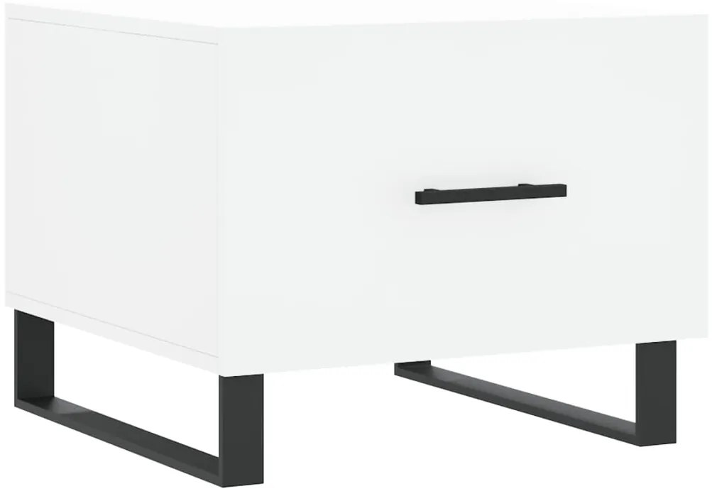 vidaXL Τραπεζάκι Σαλονιού Λευκό 50 x 50 x 40 εκ. από Επεξεργ. Ξύλο