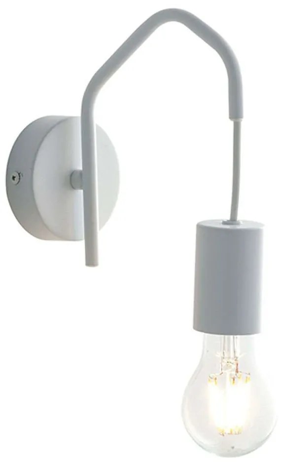 Φωτιστικό Τοίχου - Απλίκα Habitat I-HABITAT-AP BCO 1xE27 18x17,5cm White Luce Ambiente Design Metal
