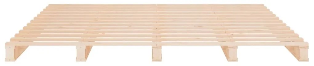 vidaXL Σκελετός Κρεβατιού Χωρίς Στρώμα 160x200 εκ Μασίφ Ξύλο Πεύκου