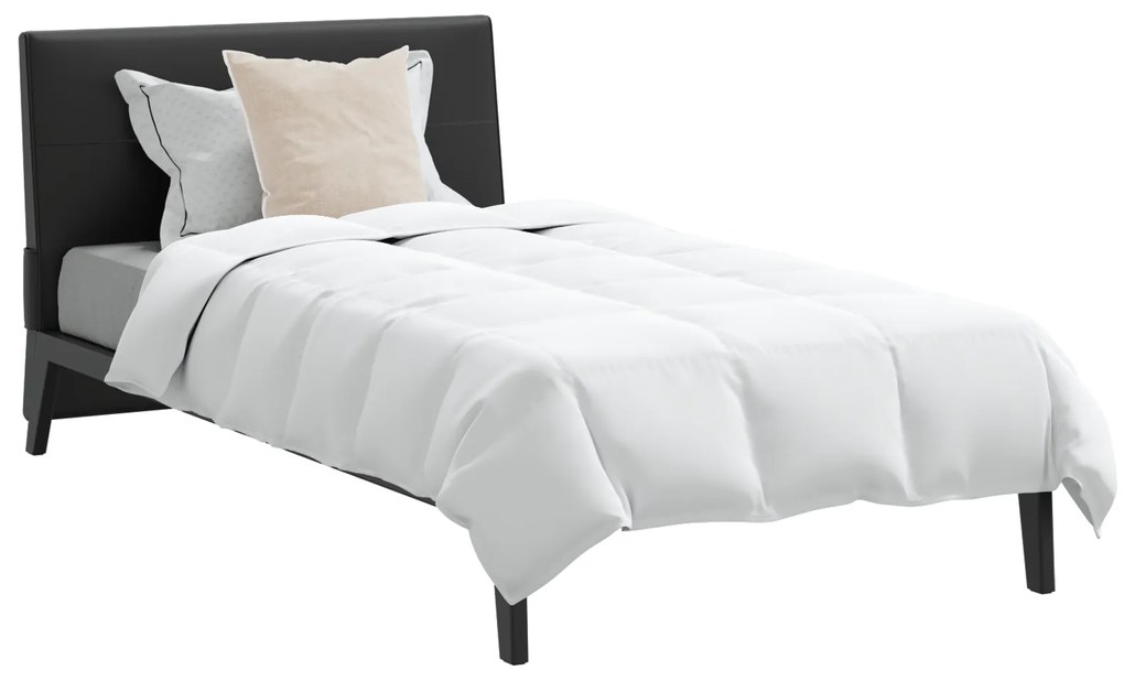 vidaXL Πάπλωμα Άλλο με μαξιλάρι 2 pcs Λευκό 135 x 200 cm Πούπουλο