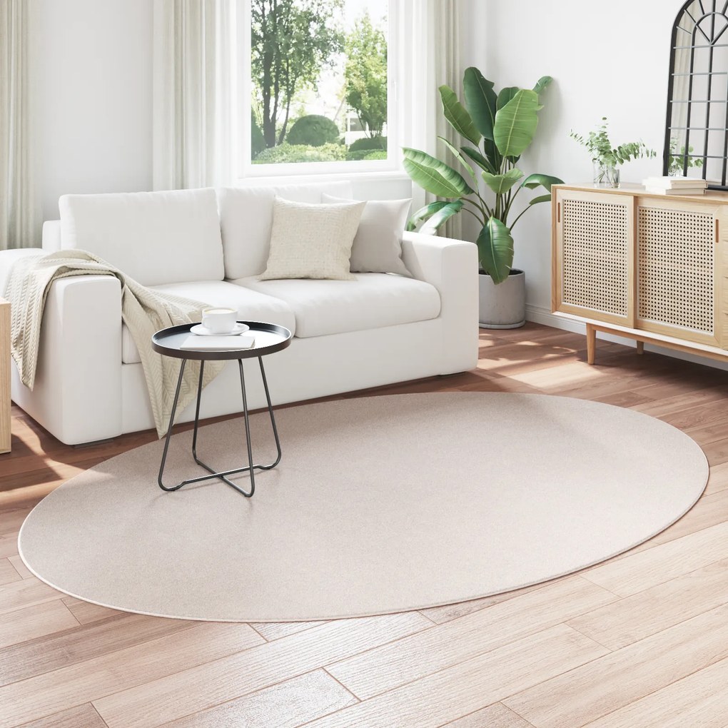 vidaXL Χαλιά "HUARTE" Σαμπανί 160x230 εκ. Ωοειδές