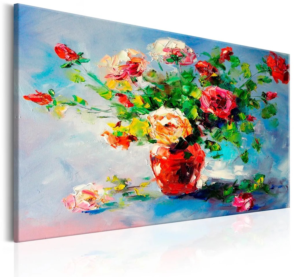 Χειροποίητα ζωγραφισμένος πίνακας - Beautiful Roses 90x60