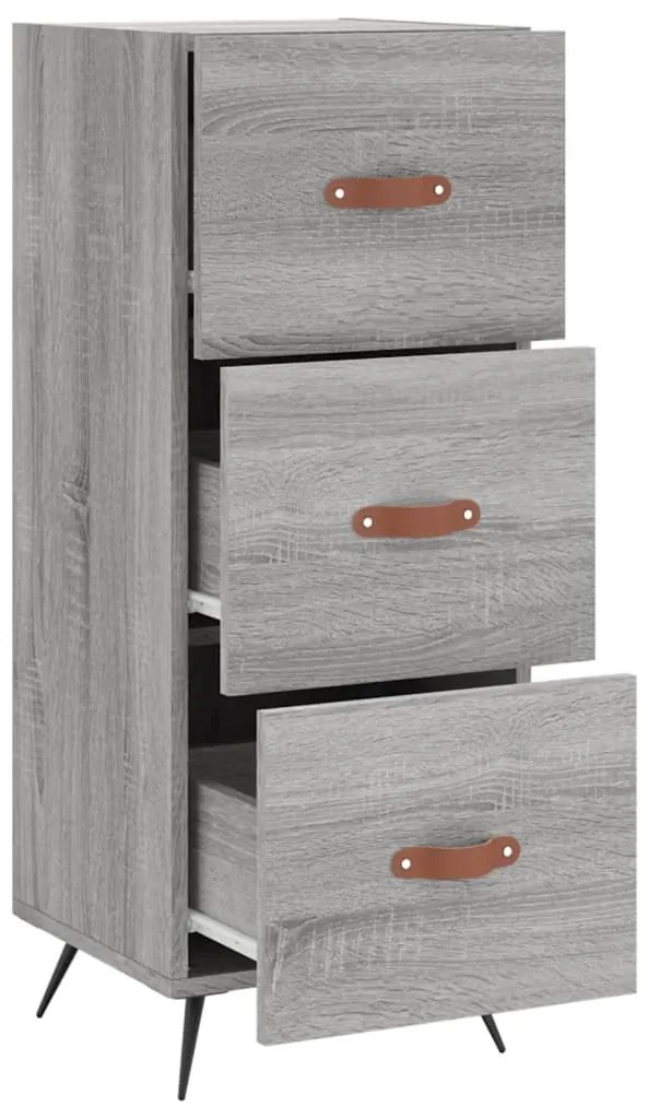 vidaXL Ντουλάπι Γκρι Sonoma 34,5x34x90 εκ. από Επεξεργασμένο Ξύλο