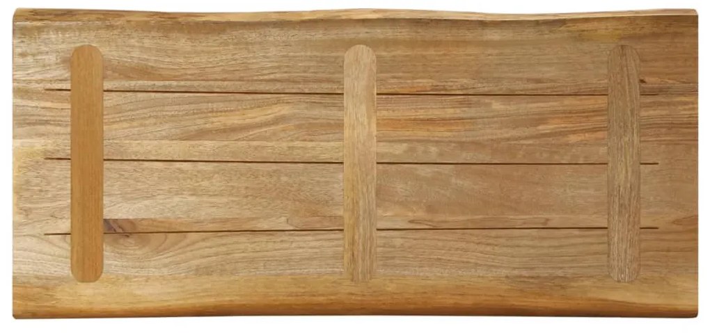 vidaXL Επιφάνεια Τραπεζιού 90x40x3,8 εκ. Live Edge Μασίφ Ξύλο Μάνγκο