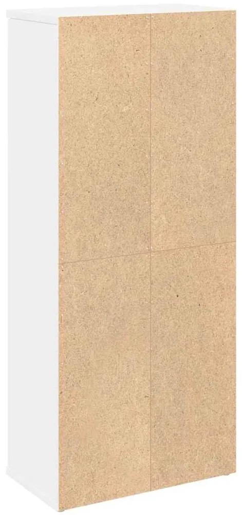vidaXL Ντουλάπι μπάνιου με θήκη για ρολά Λευκό 39x22x90 cm