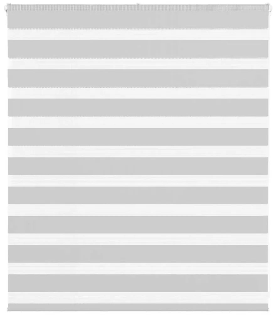 vidaXL Ζέβρα τυφλή Ανοιχτό Γκρι Πλάτος υφάσματος 125,9 εκ. Πολυεστέρας